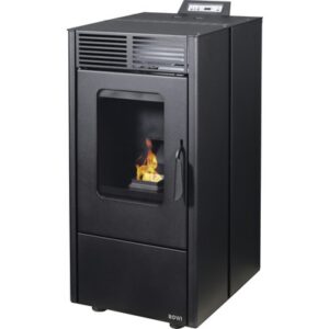Poêle à granulés Rowi Puro acier noir 6 kW