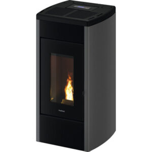 Poêle à granulés FreePoint Duke acier titane 14 kW