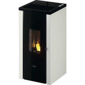 Poêle à granulés Pegaso Vera acier blanc 7 kW