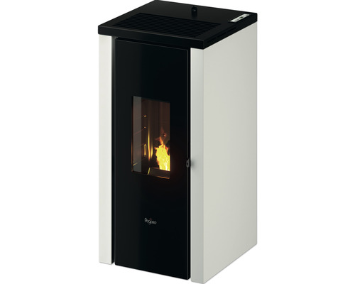 Poêle à granulés Pegaso Vera acier blanc 7 kW