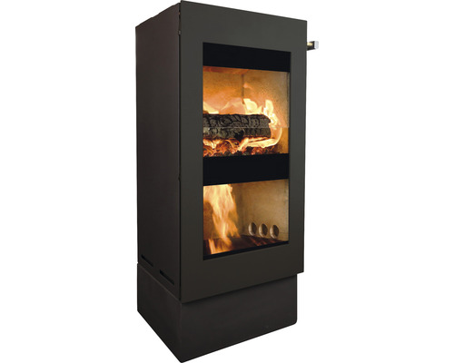 Poêle à bois Xeoos Patagonia x8 acier anthracite 8 kW