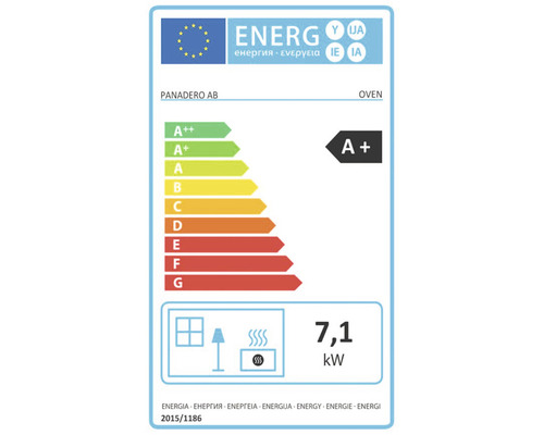Four Panadero en acier noir 7,1 kW avec compartiment de cuisson – Image 2
