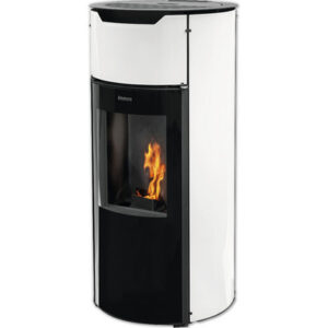 Poêle à granulés Aduro P1.4 acier noir/blanc 8 kW