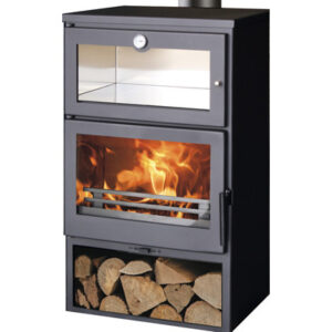 Four Panadero en acier noir 7,1 kW avec compartiment de cuisson