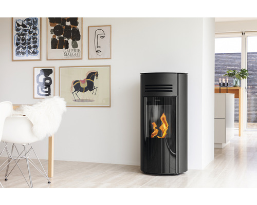 Poêle à granulés Aduro P1 acier noir 8 kW – Image 2