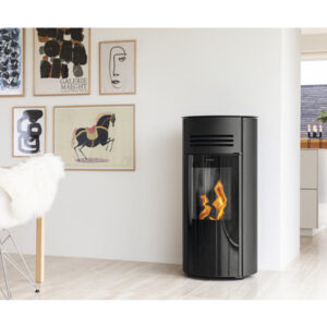 Poêle à granulés Aduro P1 acier noir 8 kW