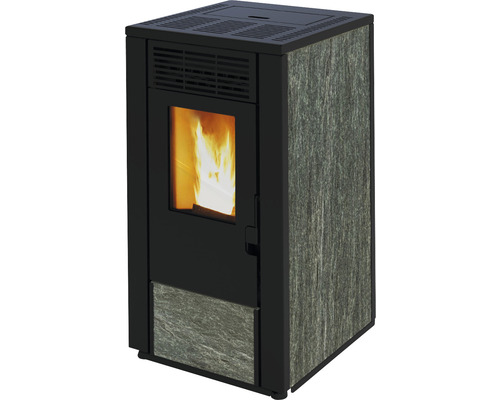 Poêle à granulés WESTMINSTER acier noir 7,5 kW WPO7G NS avec télécommande