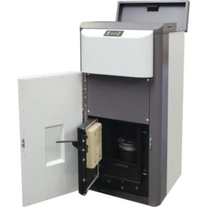 Poêle à pellets Strebel Varan 2.20 gris acier 20 kW