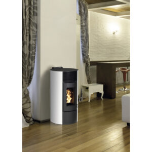 Poêle à pellets Paola 12 acier blanc 11,4 kW