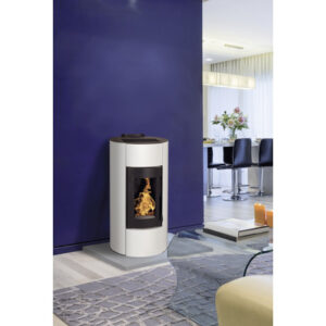 Poêle à pellets Angelina 9 acier blanc 8,9 kW