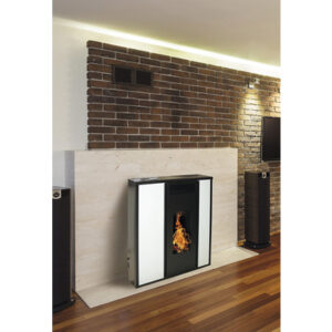 Poêle à pellets Tessa 10 acier blanc 8,8 kW