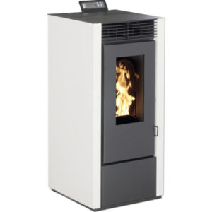 Poêle à pellets Marina 14 acier blanc 12,1 kW