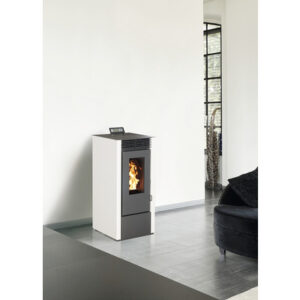 Poêle à pellets Marina 14 acier blanc 12,1 kW