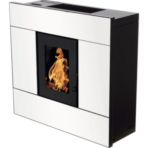 Poêle à pellets Natalia acier blanc 8 kW