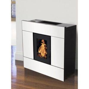 Poêle à pellets Natalia acier blanc 8 kW