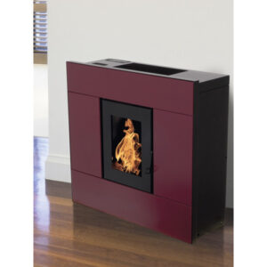 Poêle à granulés Natalia acier bordeaux 8 kW