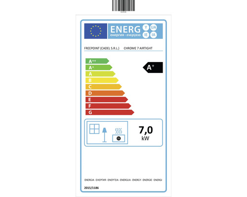 Poêle à granulés FreePoint Chrome 7 acier chromé 7 kW – Image 4