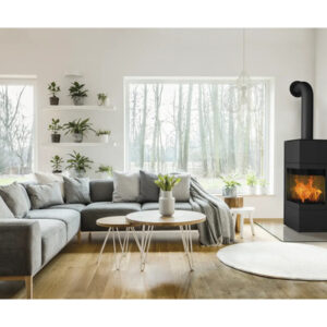Cheminée Royal Steel Noir 6 kW